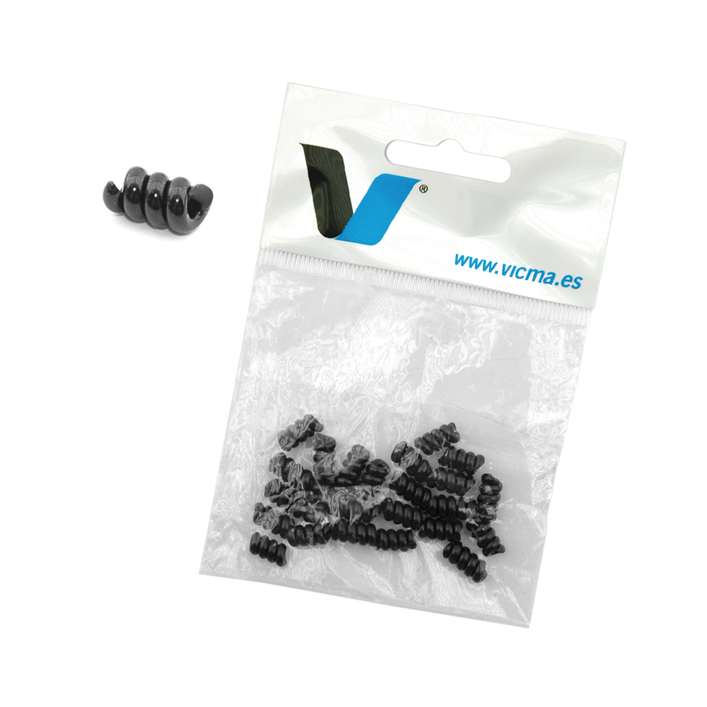 Bag of 50 ALHONGA O-rings for bicycle cable in thermoplastic rubber TPR