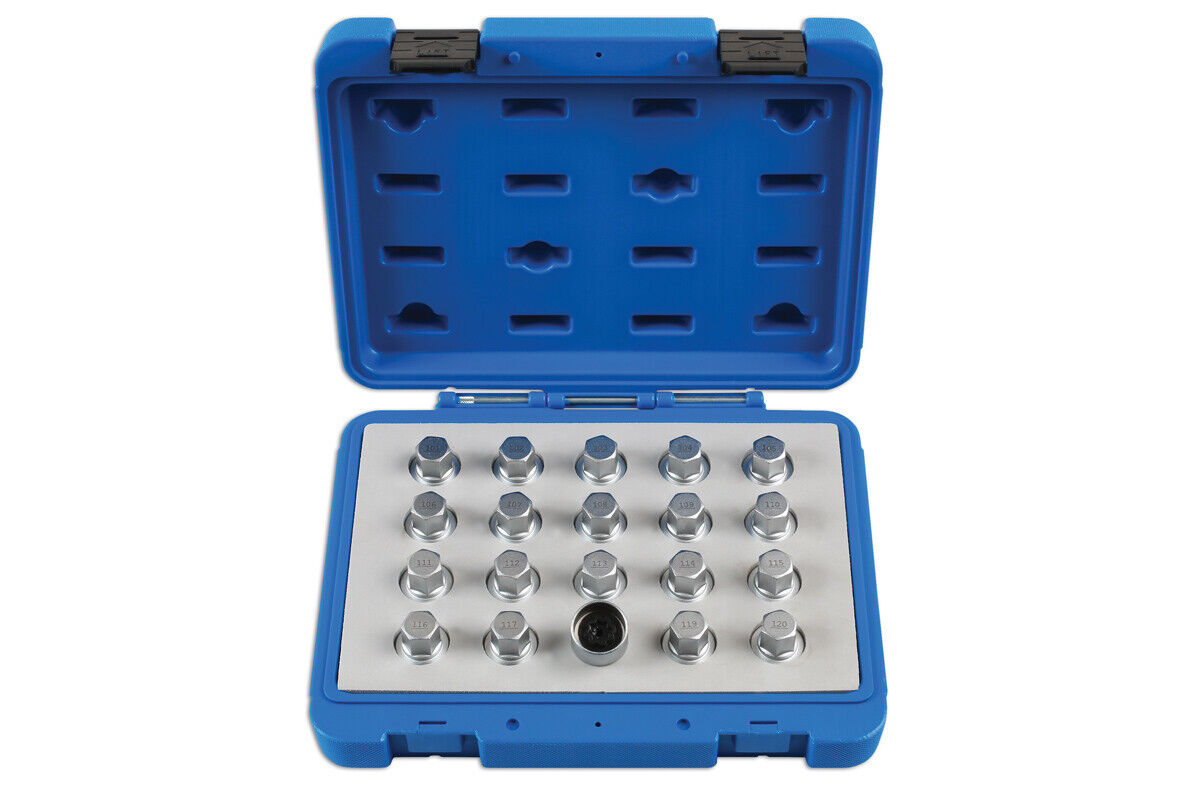 Laser Tools Chiave Dado di Bloccaggio Ruota Set 20pc - per Opel, Opel 6861