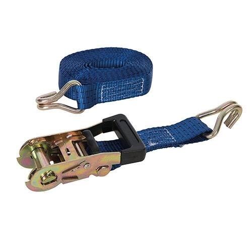 Cinturino Ancoraggio 2750 KG Tenditore A a Cricchetto Gomma 6m X 38mm Gancio J