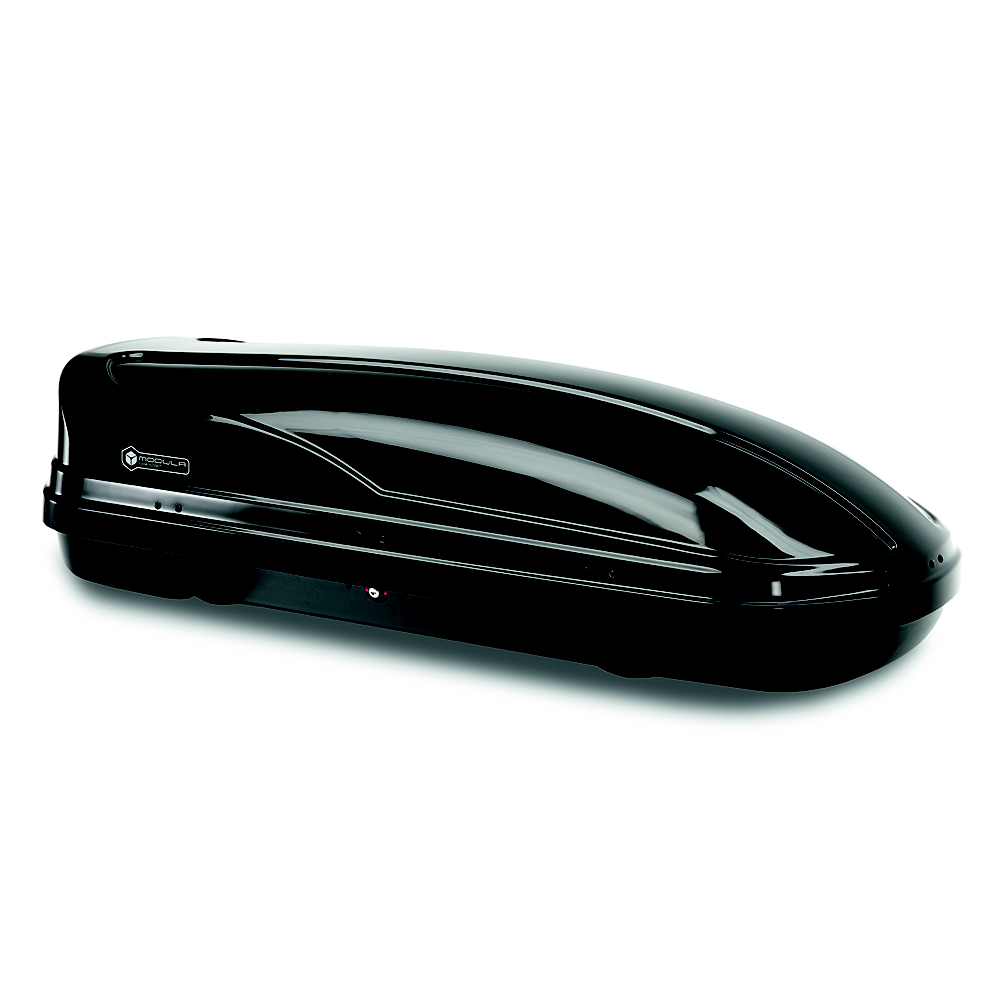 Box Baule Da Tetto Auto 450Lt Shuttle Portapacchi Wego 450 nero Nero Lucido Modu
