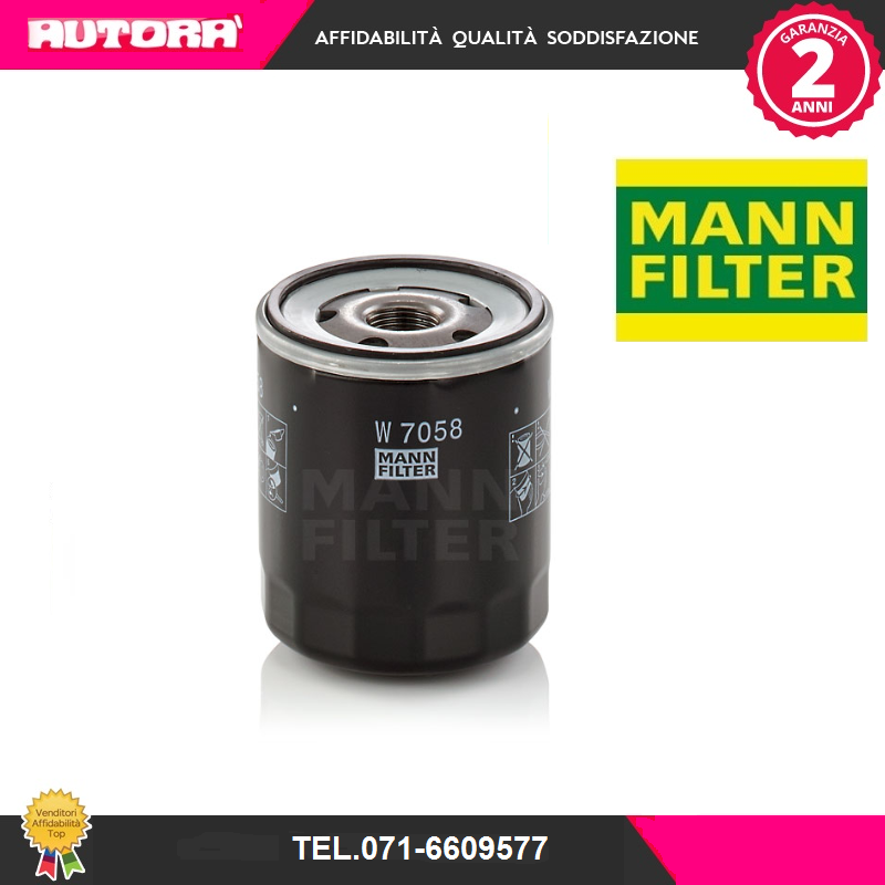 W7058 Filtro olio (MARCA MANN FILTER)..