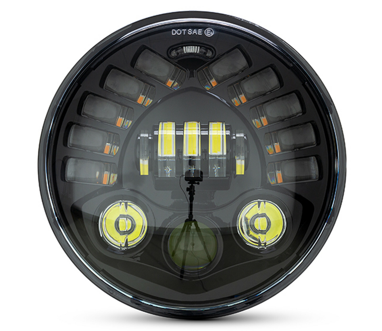 Moto Faro Inserti 7 Inch LED Con Luci Diurne + Indicatori