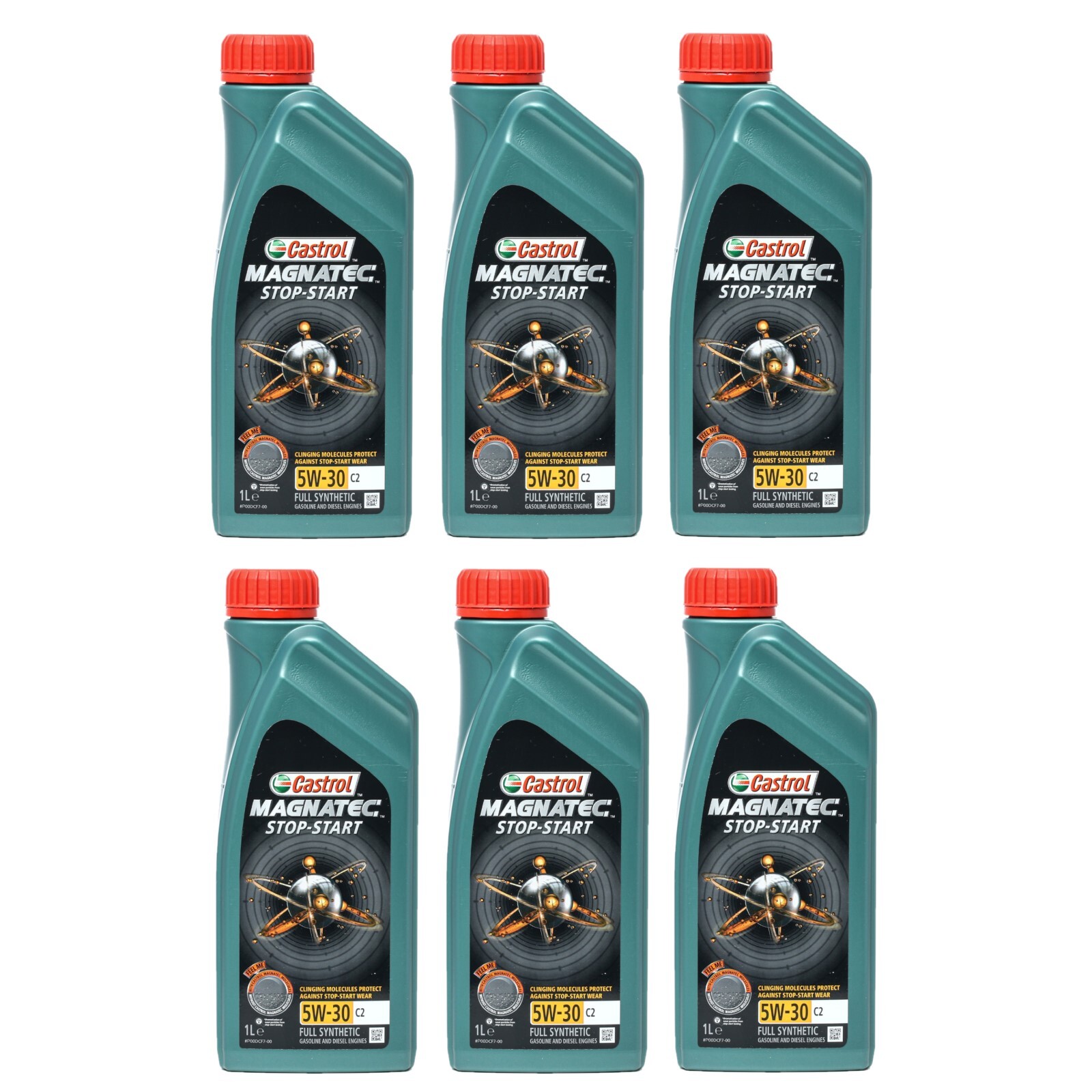 6X OLIO MOTORE CASTROL MAGNATEC 5W30-C2