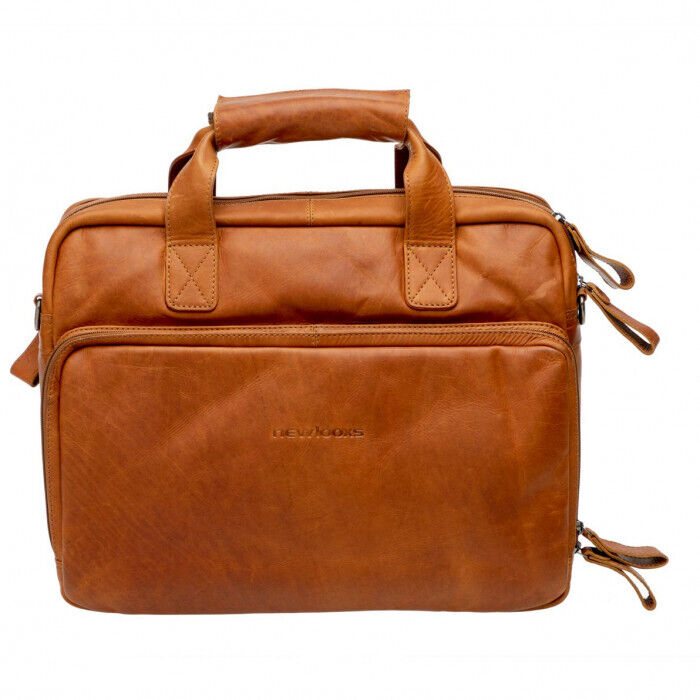 Sacoche velo porte bagage newlooxs leather cali cognac - 17 litres -
