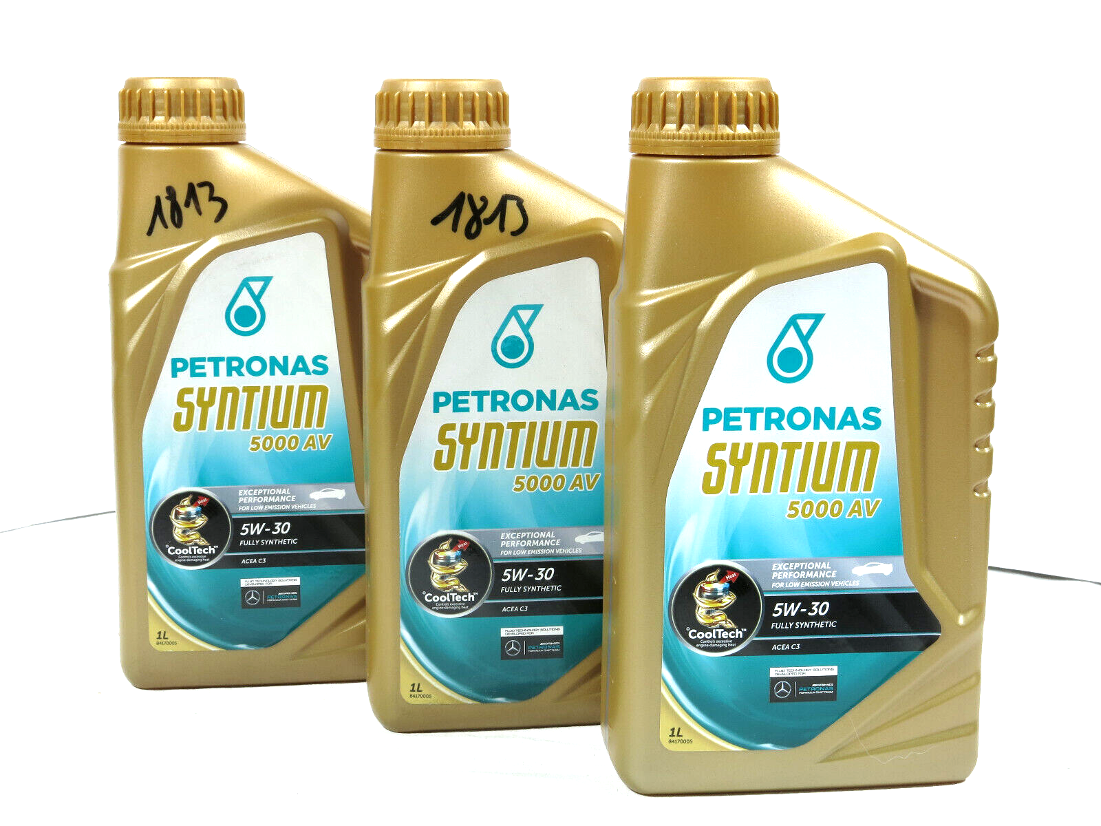PRL) OLIO MOTORE PETRONAS SYNTIUM 5000AV 5W-30 FULLY SYNTHETIC ENGINE MOTOR OIL