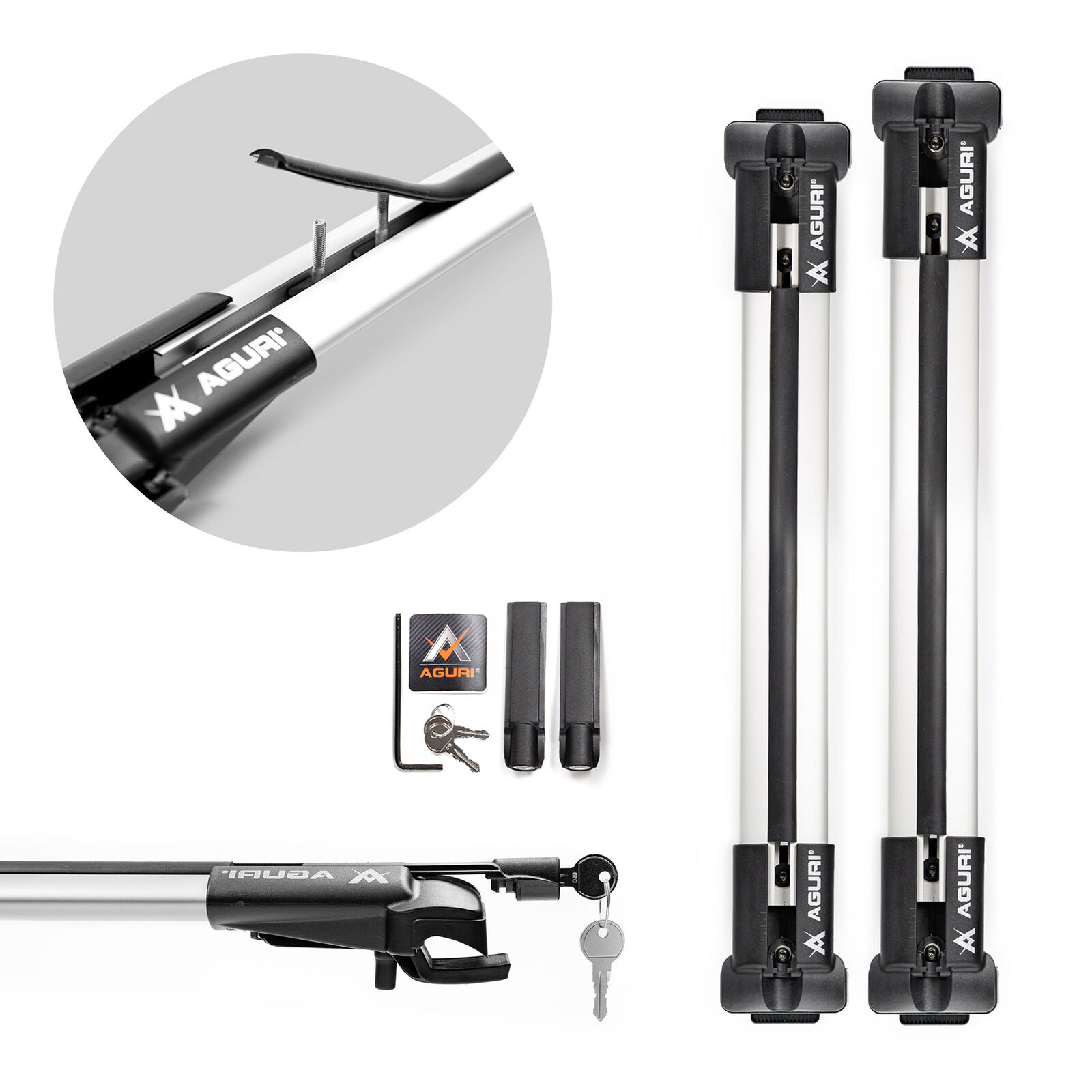 per AUDI A4 ALLROAD 2011-2015 PORTAPACCHI BARRE PORTATUTTO ARGENTO