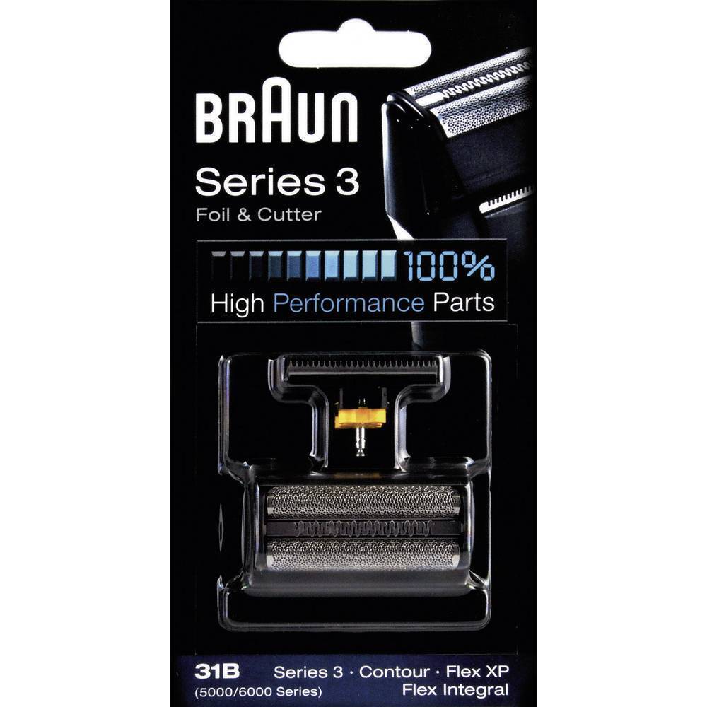 Lame e testina per rasoio elettrico Braun 31B Nero 1 KIT