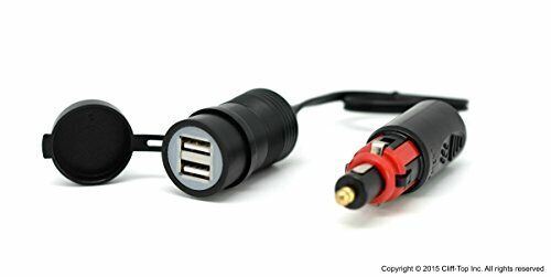Cliff-Top 3,3 Amp caricatore USB intercambiabile (Hella Din & (U3d)