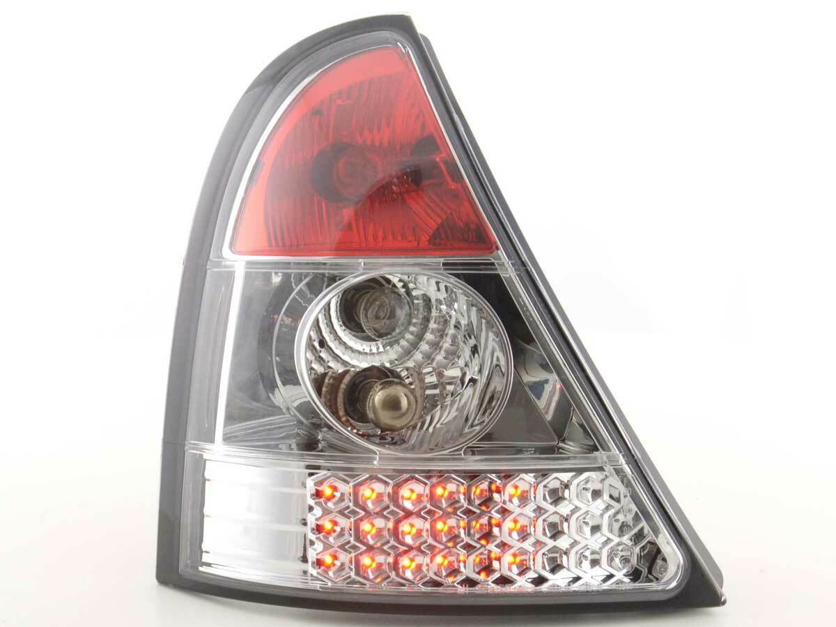 2 lights faros ARRIÈRE FEUX  4250414612382  Renault Clio B  98-01, chrome
