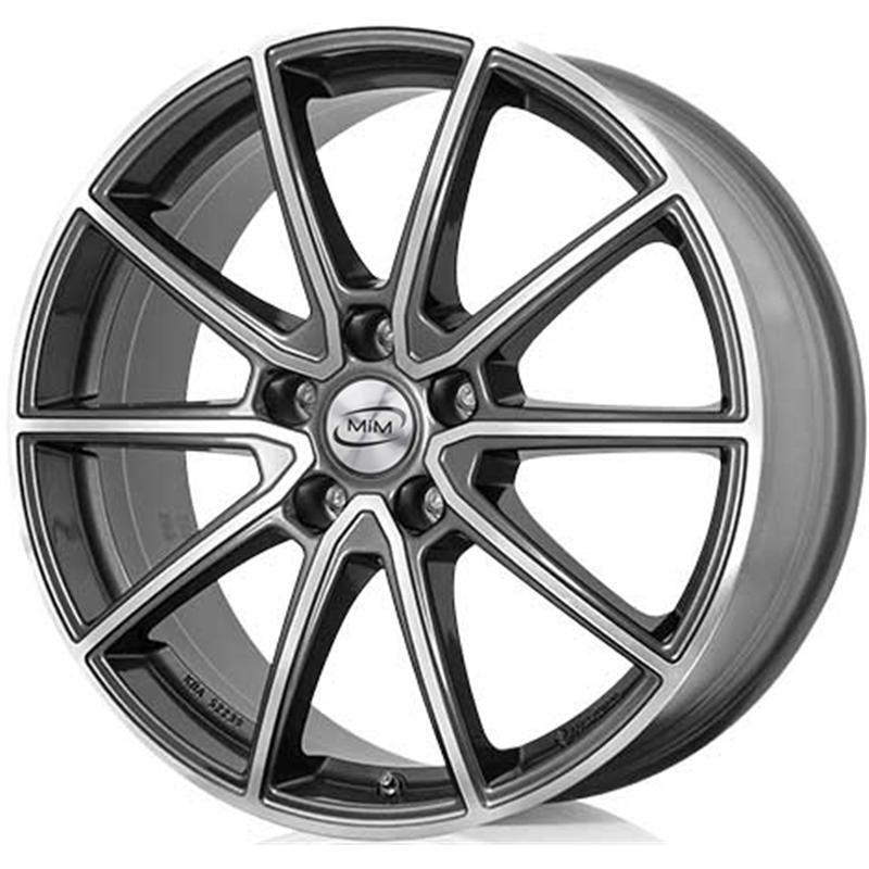 Cerchi in lega per FORD Kuga 19" - MIM SANTIAGO GRAPHITE LUCIDO DIAMANTATO
