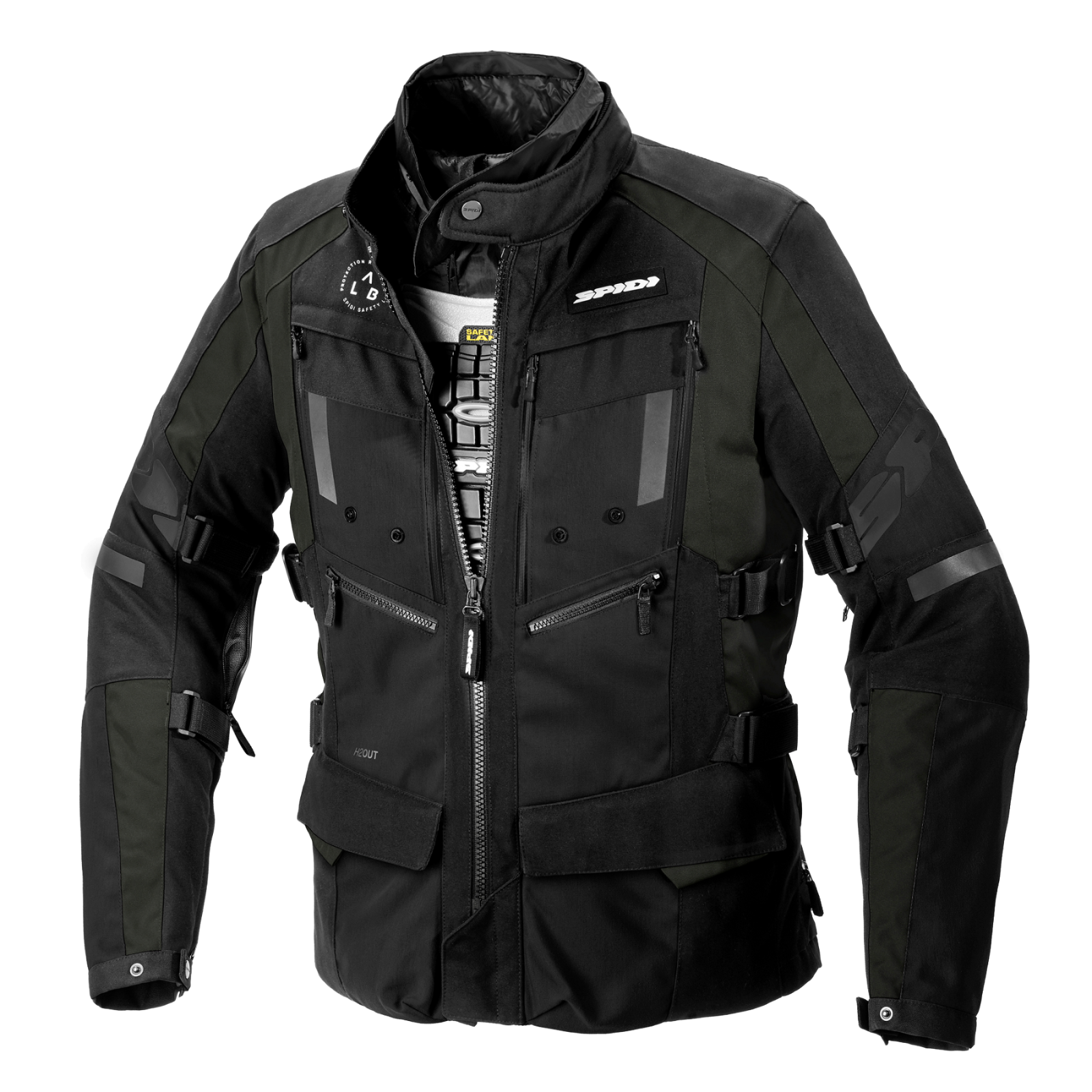 GIACCA UOMO 4 SEASON EVO VERDONE NERO  SPIDI SIZE XXL