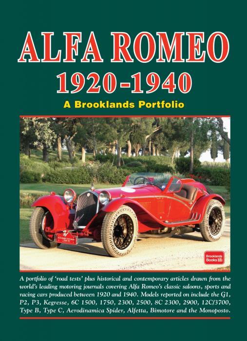 Alfa Romeo Alfretta Kegresse1920-1940 Manual Portfolio Road Tests Spider  G1 P2