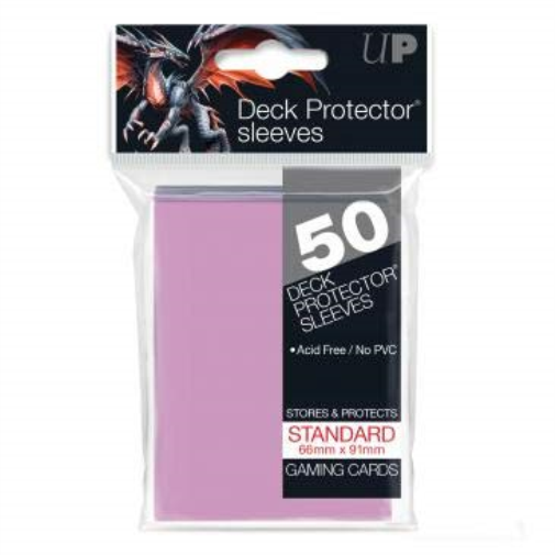 Ultra Pro 330481 Pink Standard Card Sleeves 50pk, 14cm x 8cm x 2cm