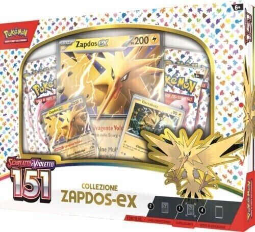 collezione zapdos ex pokémon italian scarlatto violetto 151 pokemon carte gcc ok