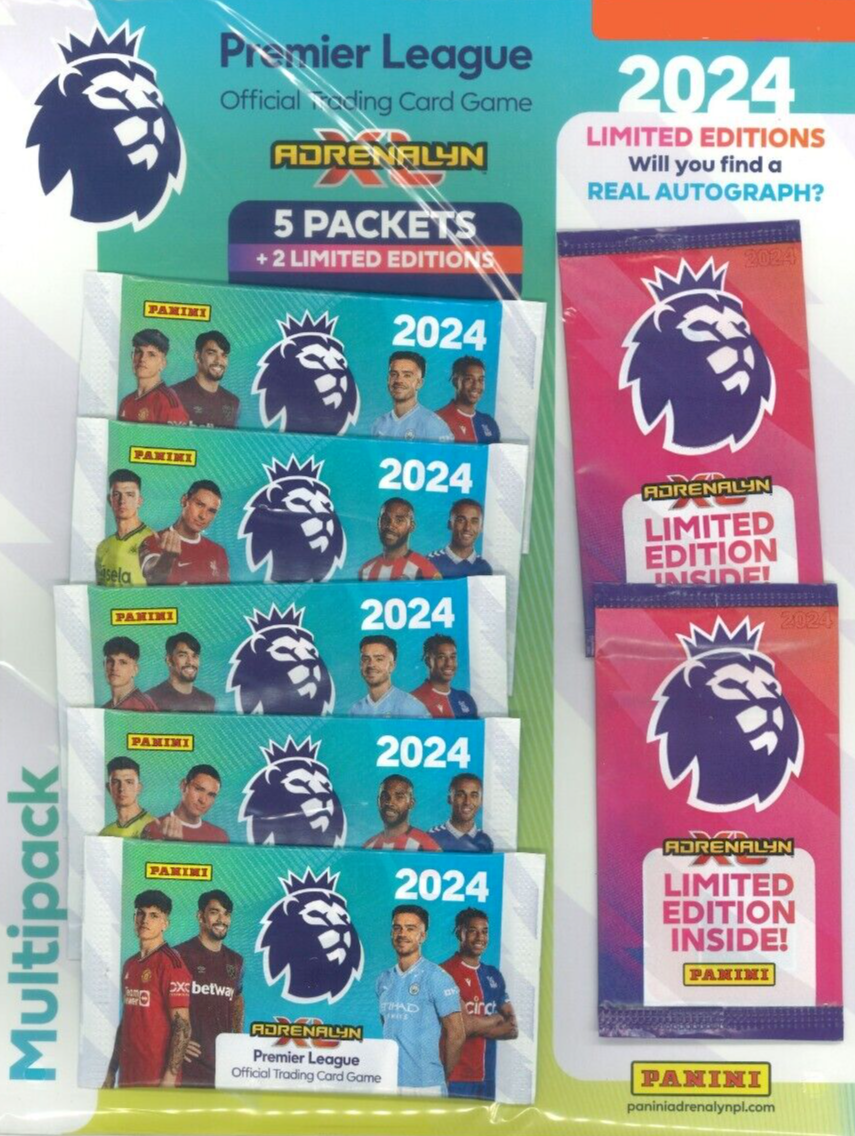 Panini Premier League 2024 23/24 Adrenalyn Trading Calcio Card Gioco Multipack