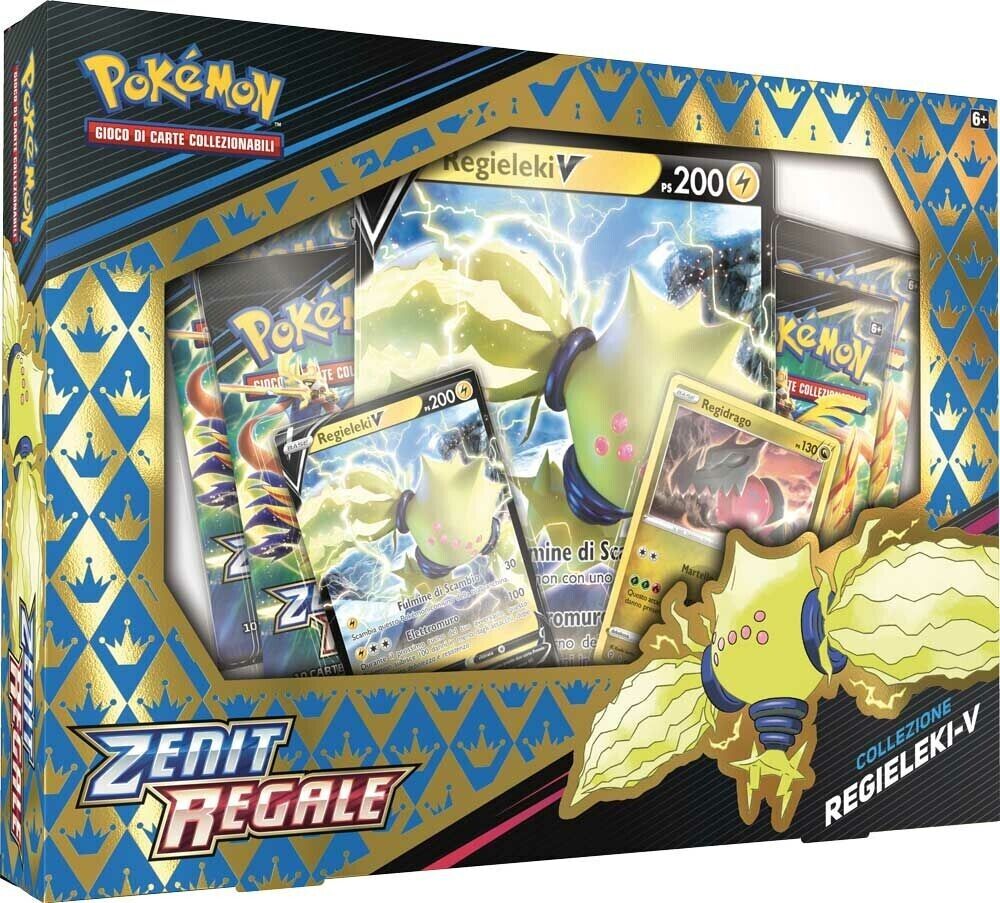 Carte Pokemon Spada e Scudo Zenit Regale Collezione Regieleki V