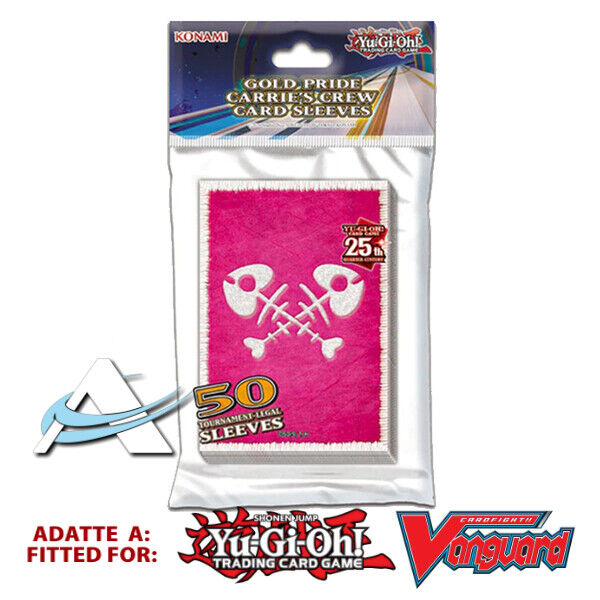 50 Bustine Protettive ORGOGLIO D'ORO / GOLD PRIDE • Card Sleeves KONAMI YUGIOH