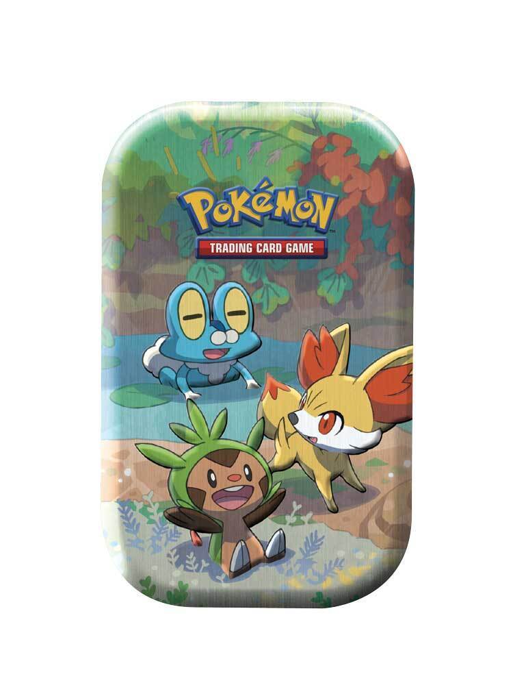 Pokemon Celebrations Mini Tin da Collezione Kalos Starter: Chespin, Fennekin ...
