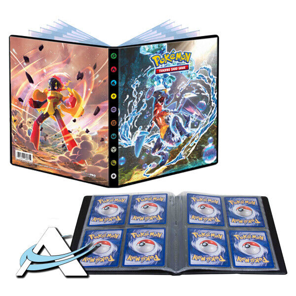 POKEMON ULTRA PRO ALBUM PARADOSSO TEMPORALE Paradox Rift 80 Carte • 4 Tasche