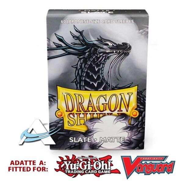 60 Bustine Protettive Mini Japanese Size Sleeves DRAGON SHIELD Matte • Ardesia