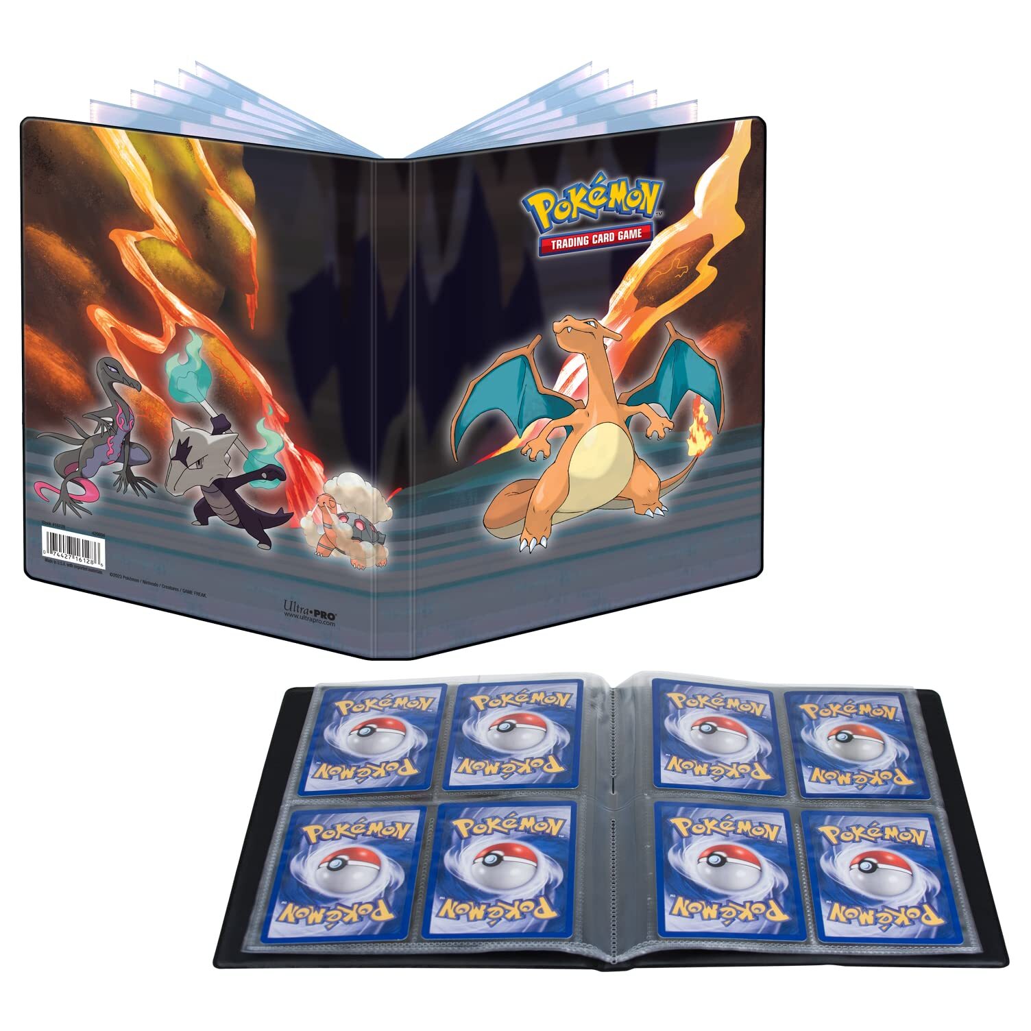 Ultra PRO - Gallery Series: Scorching Summit 4-Pocket Portfolio for Pokémon ft.