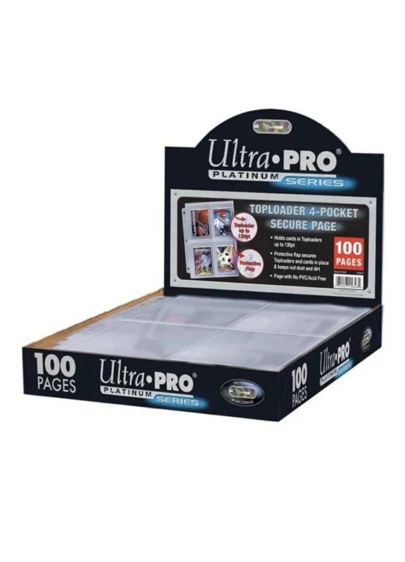 ultra pro platinum series 100 pagine 4 spazi per toploader 130pt carte sigillate