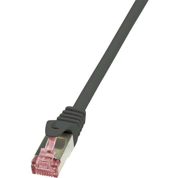 Cavo di collegamento rete rj45 logilink cat 6 s/ftp 1.5 m nero ritardante
