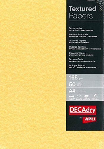 Decadry pcl1676 Scatola di 50 fogli A4 165 g pergamena oro (r0e)