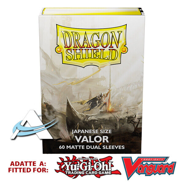 60 Bustine Protettive Japanese Sleeves Small DRAGON SHIELD DUAL MATTE Valor