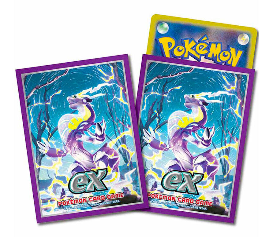 Pokemon Proteggi carte standard pacchetto da 64 bustine Scartel & Violet Mira...