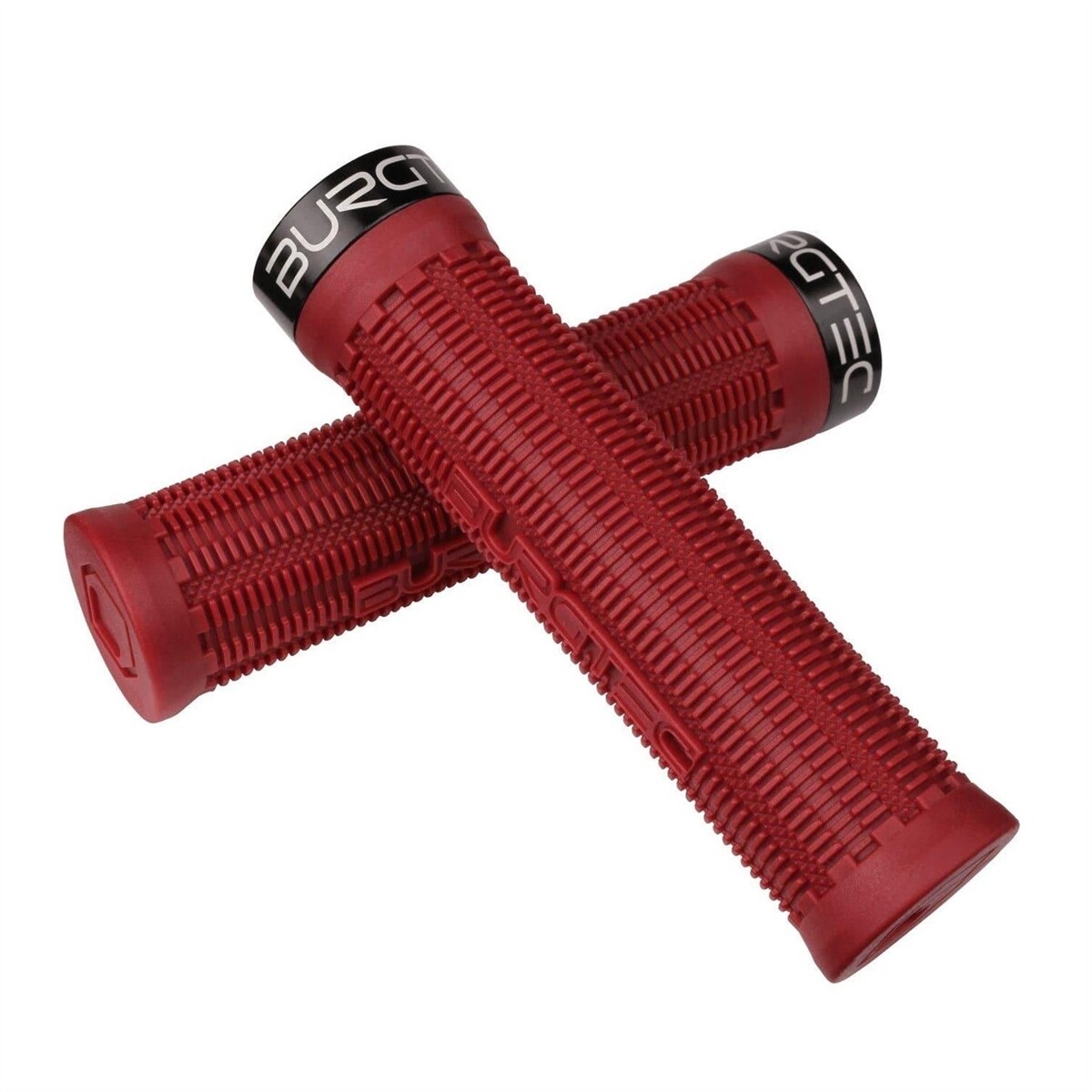 coppia manopole the bartender minnaar 31,5mm x 135mm rosso Burgtec bici mtb
