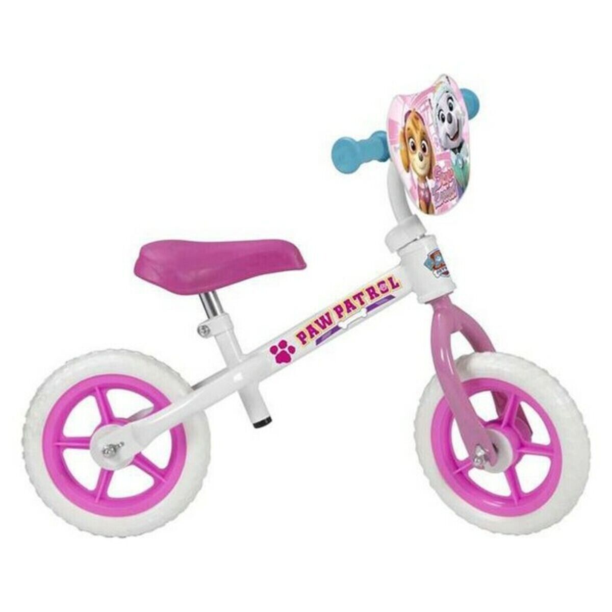 Bicicletta per Bambini Paw Patrol 10" The Paw Patrol Bianco Rosa
