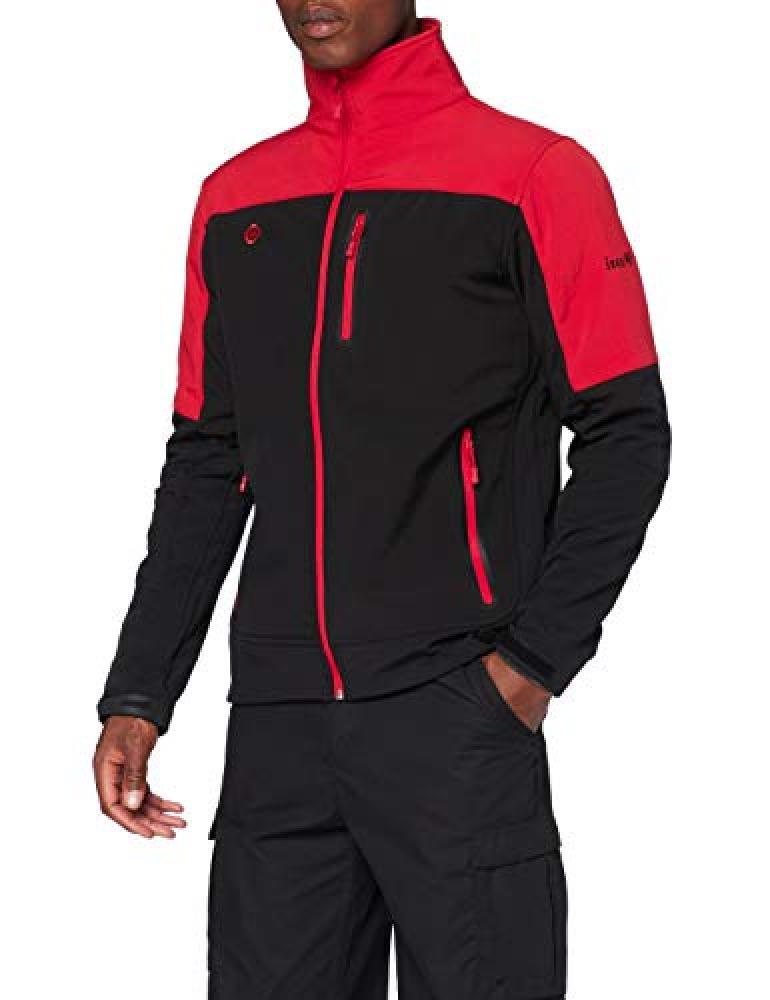 (TG. S) IZAS Aren Aren, Uomo, Rosso Nero, S - NUOVO