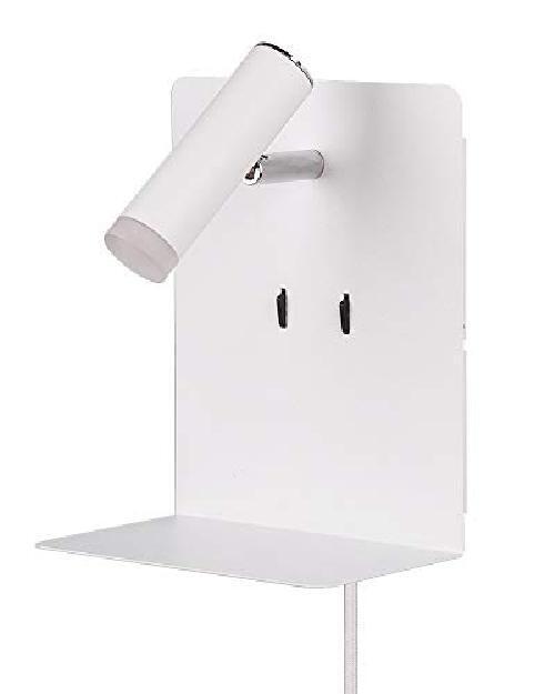 Trio Leuchten Element 222570231 - Lampada da parete a LED, in metallo bianco opa
