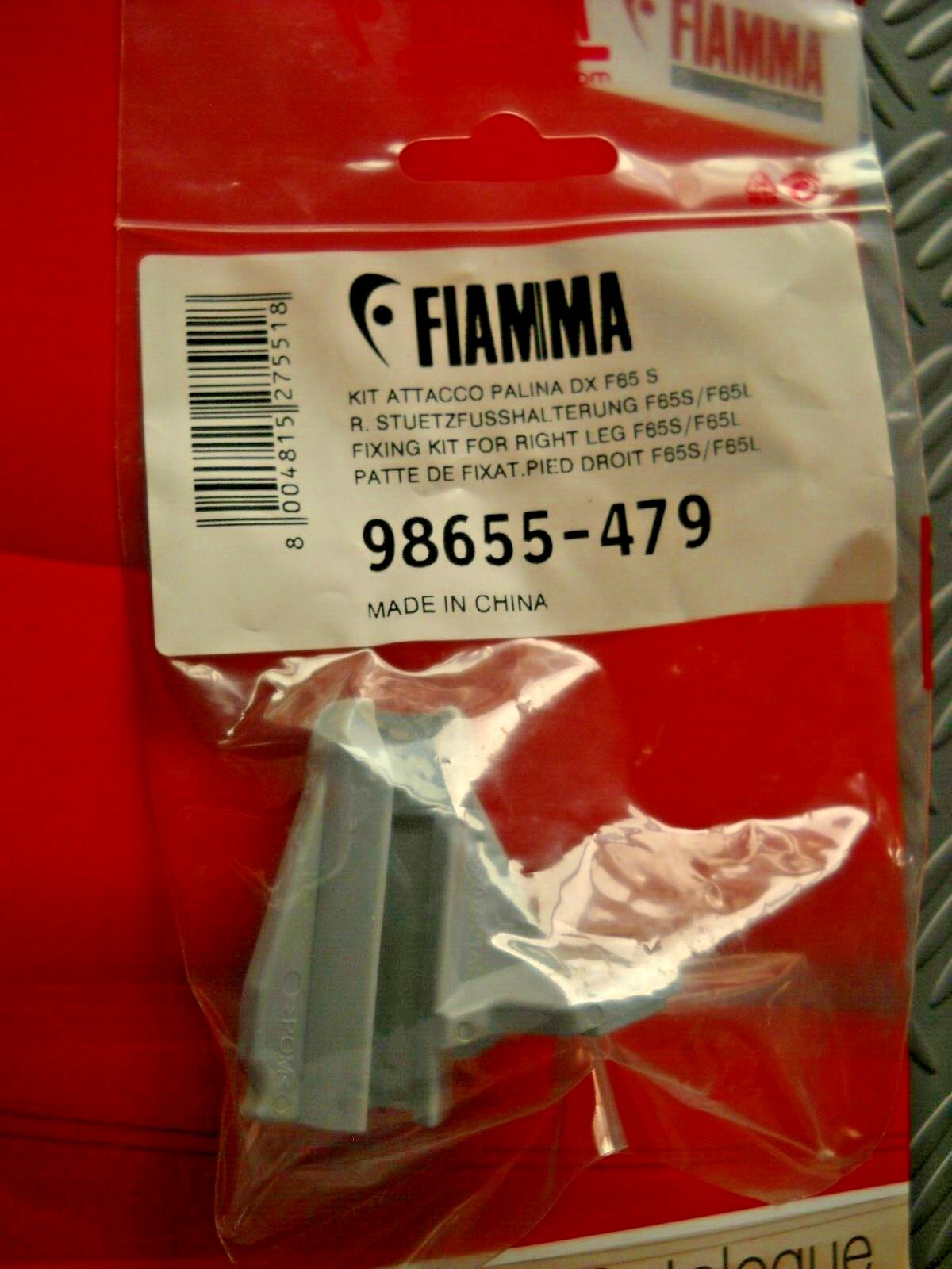 98655-479 FIAMMA: ATTACCO PALINA LATO DX  PER TENDALINO  F65 S-L CAMPER E CARAVA