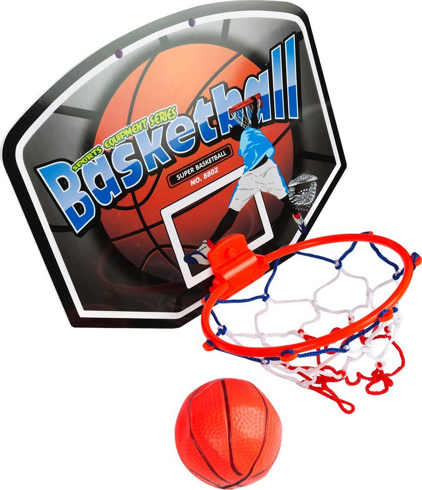 492859 Mini tabellone con canestro da basketball pallina inclusa