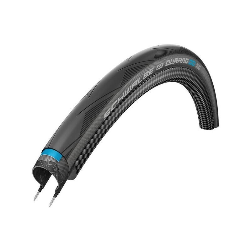 copertone durano dd 700x25c addix dd raceguard e-25 pieghevole graphite sidewall