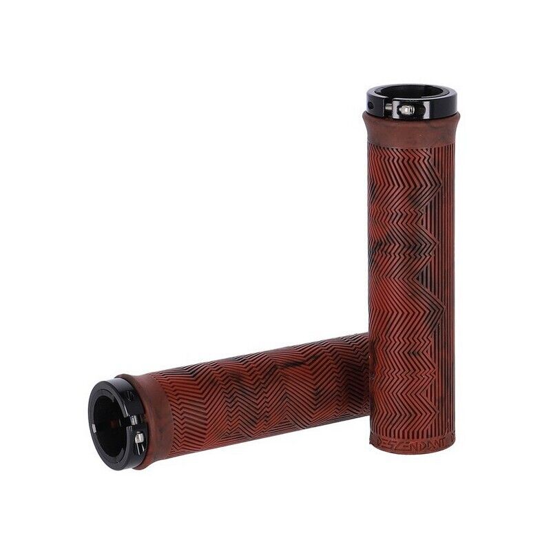 manopole descendant 133mm lock-on rosso/nero TRUVATIV bici mtb