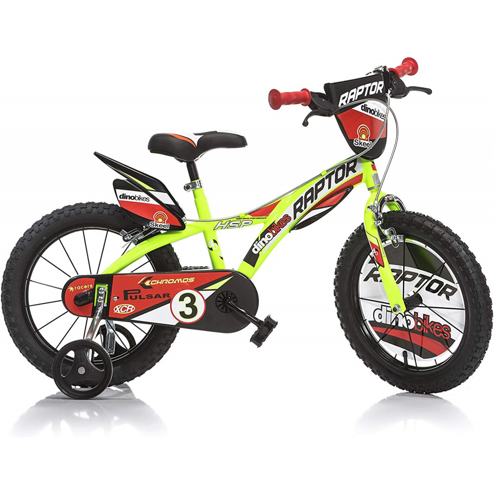 BICICLETTA 14 RAPTOR GIALLO