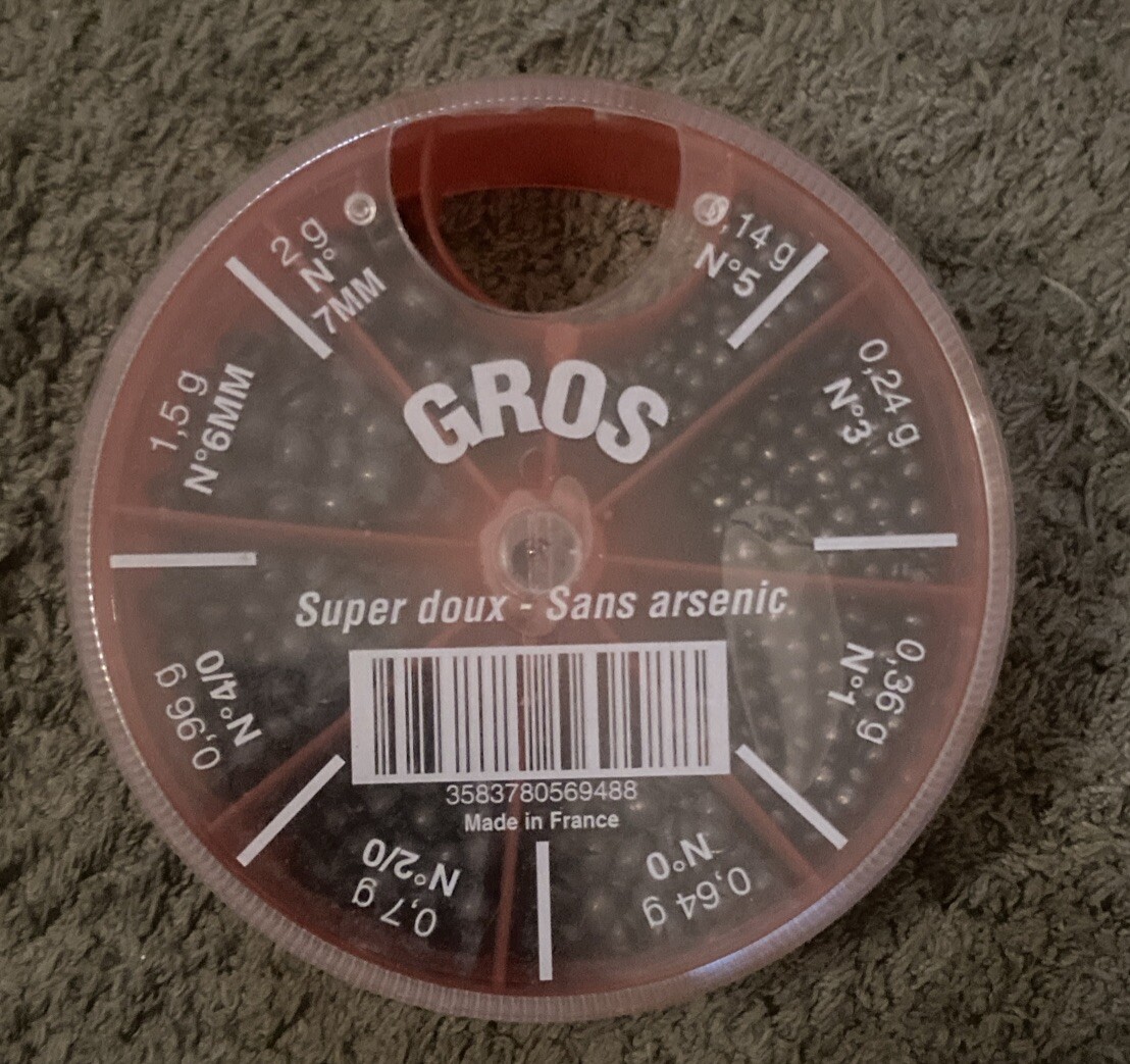 Pallini Piombo Pesca Marca GROS super Doux Made In France competition 0,14g/2g