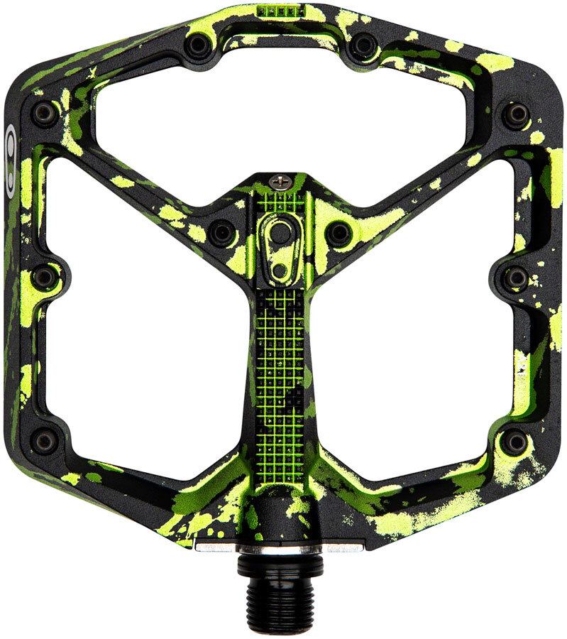 Crank Brothers Stampa 7 Pedali - Plateau Alluminio 9/16 Verde Lime Grande