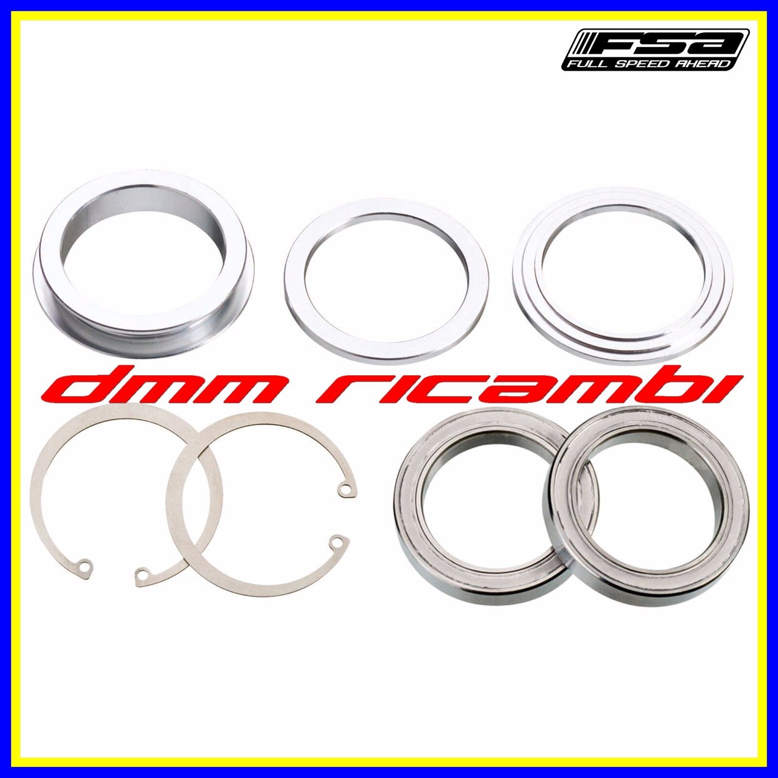 Kit Cuscinetti Inox FSA 6806 movimento centrale Bici BB30 BB-OS7000 30x42x7