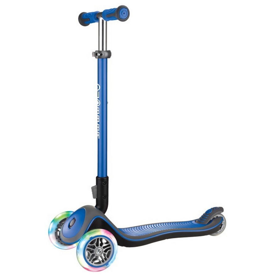 monopattino bambino elite lights deluxe blu con ruote luminose Globber City Scoo