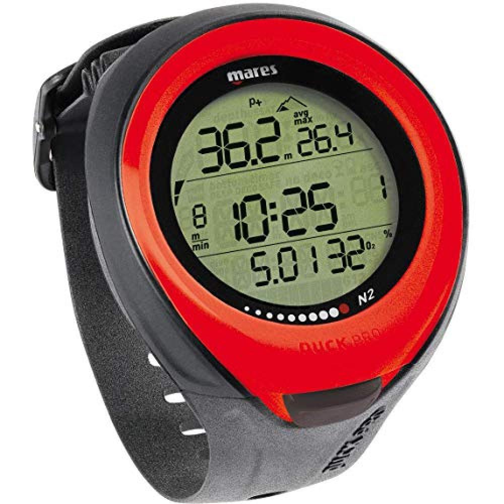 (TG. Taglia unica) Mares Puck Pro Color, Computer per Immersioni, Adulto, Rosso