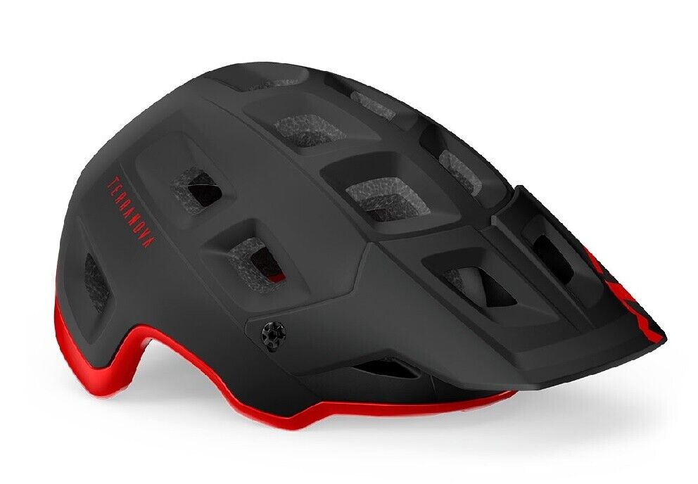Casco Met Terranova Mips Bici Mtb Tail E-Mtb Ciclismo Biciletta Nero Rosso M