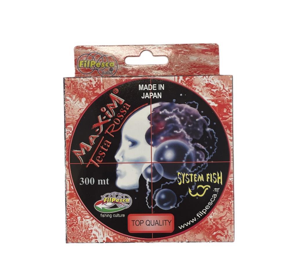 FILPESCA MONOFILO MAXIM/ROSSO 0,22 NYLON, pesca, lenza, mare