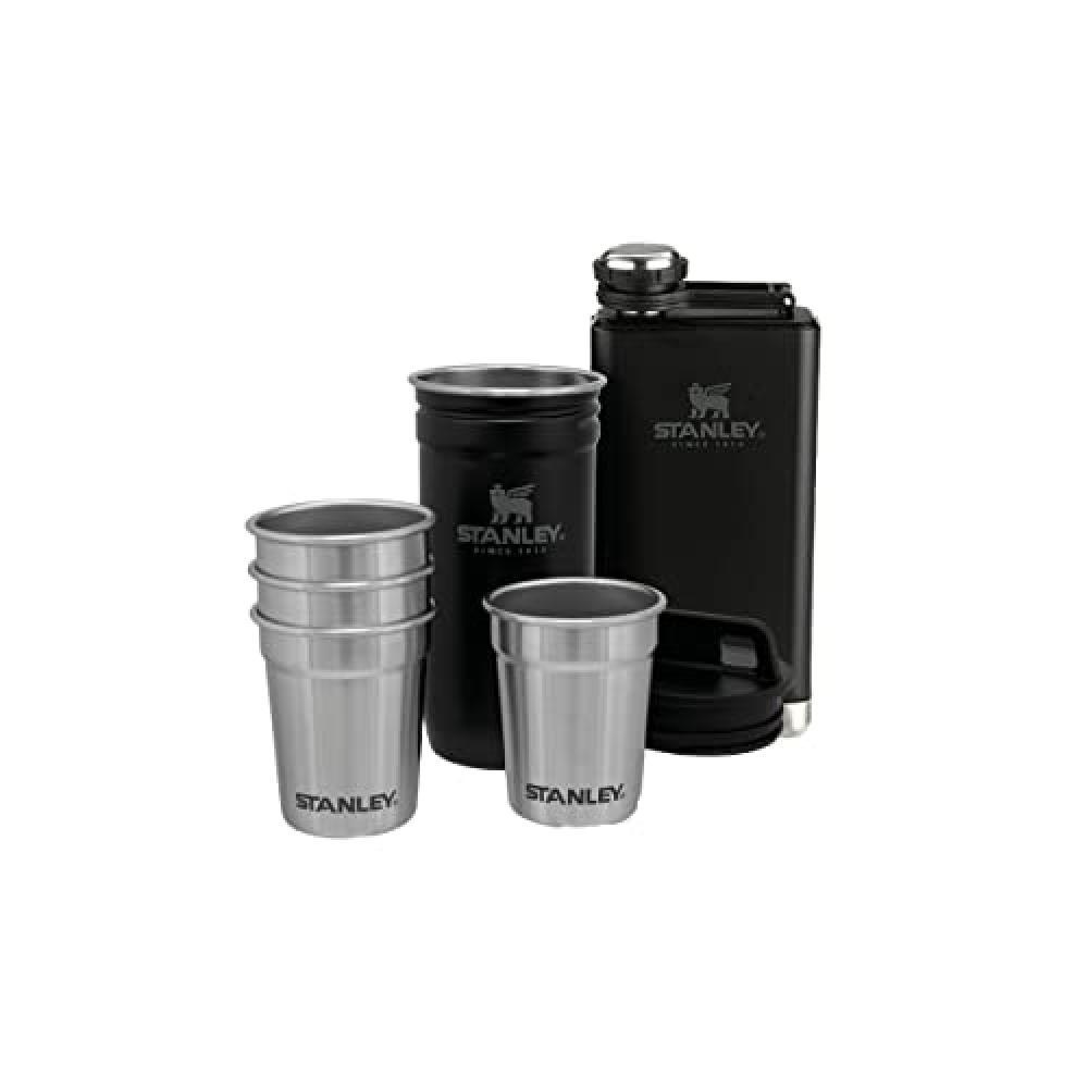 (TG. Set of 4-2OZ/59mL + 8OZ / .23L) Stanley Adventure Pre-Party Shot Glass + Fl