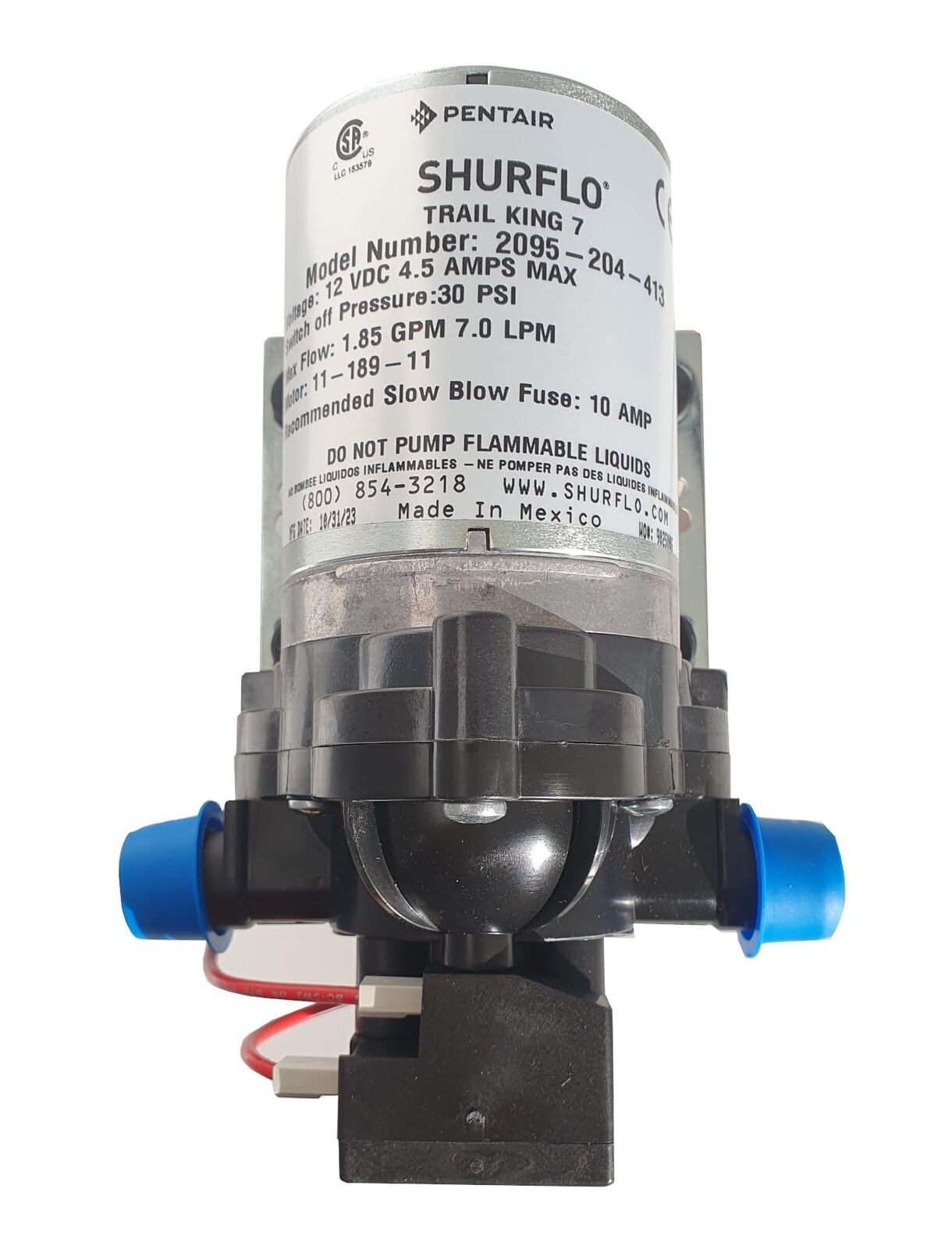 Pompa Acqua Camper Shurflo Trail King 7 Litri 12V 30 PSI 2095-204-413