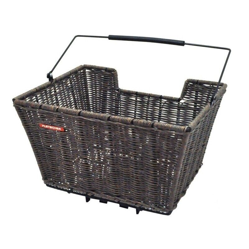 cestino per ruota posteriore deluxe rattan marrone 2128311200 Pletscher portapac