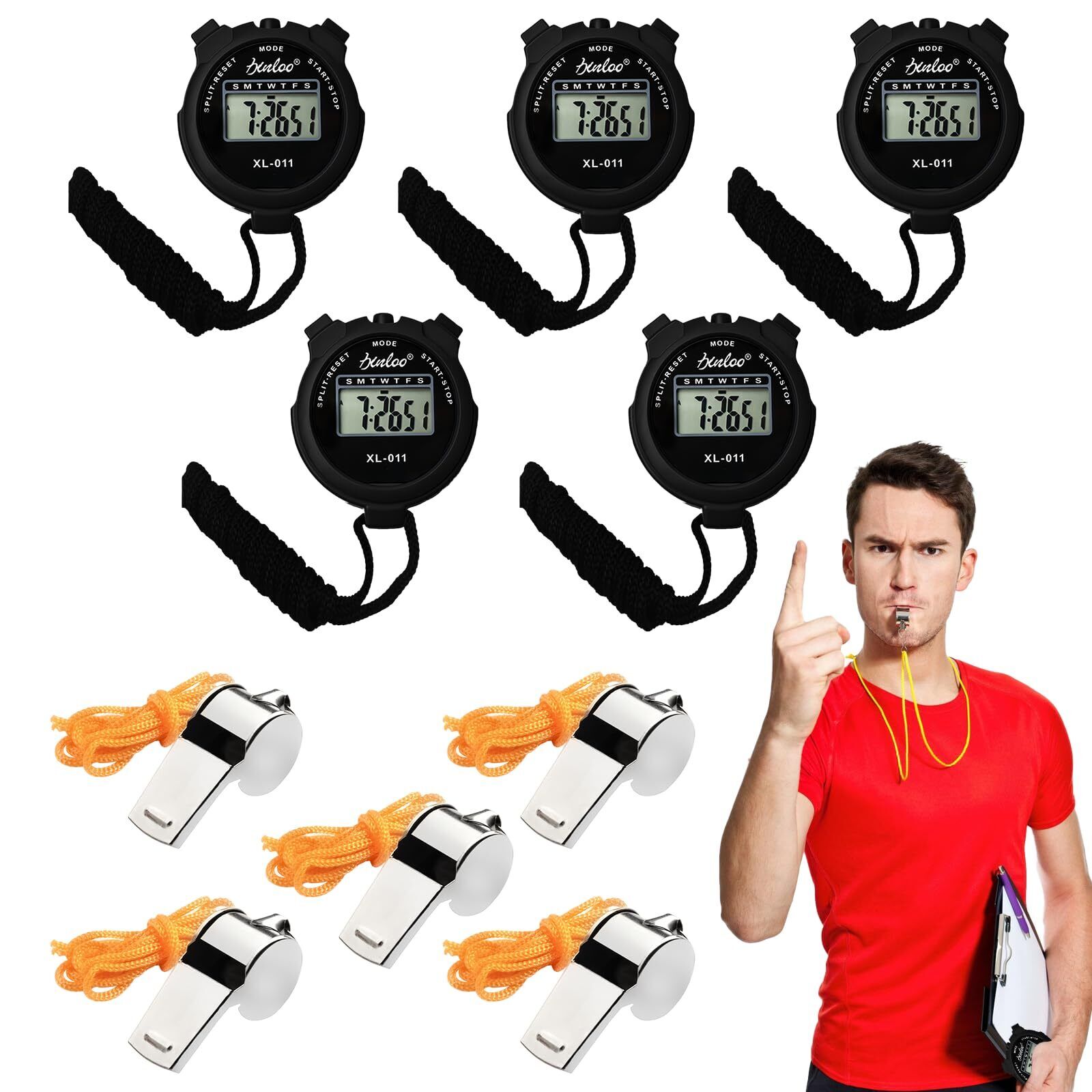 5pcs Cronometro Sportivo, Cronometro Digitale Sportivo, Cronometro (d3y)